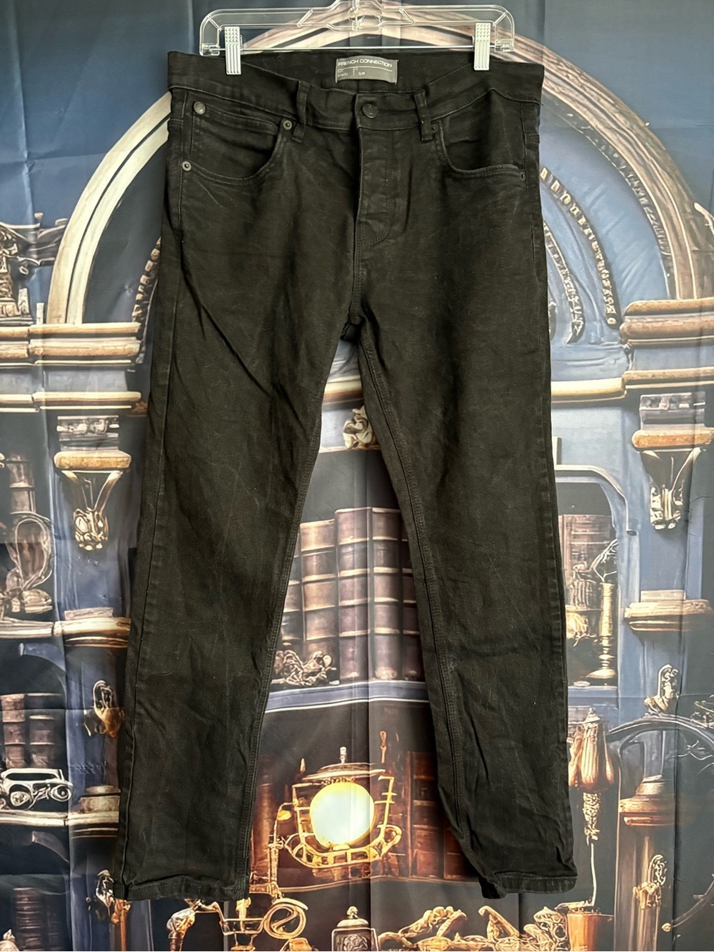 French Connection Black Men's Slim Fit Jeans